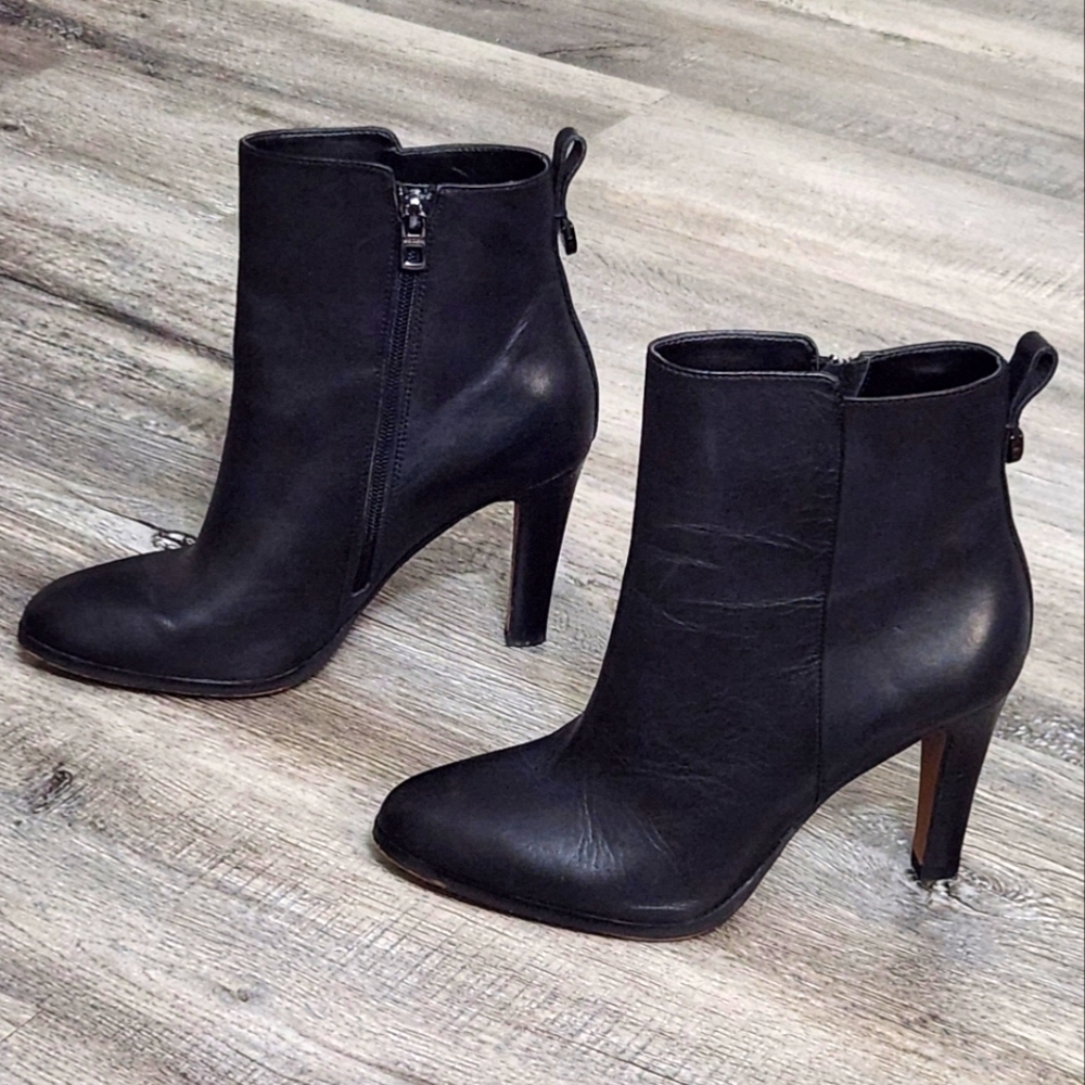 Coach Jemma Black Ankle Boots WORN ONCE - Picture 3 of 12